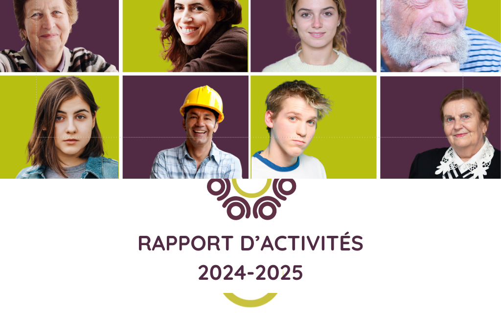 page de titre du rapport d'activités 2024-2025